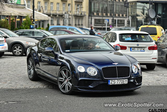 Bentley Continental spotted in Warsaw, Poland