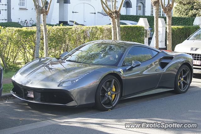 Ferrari 488 GTB spotted in Knokke Zoute, Belgium