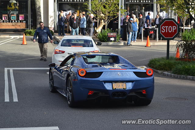 Ferrari 458 Italia spotted in Manhasset, New York