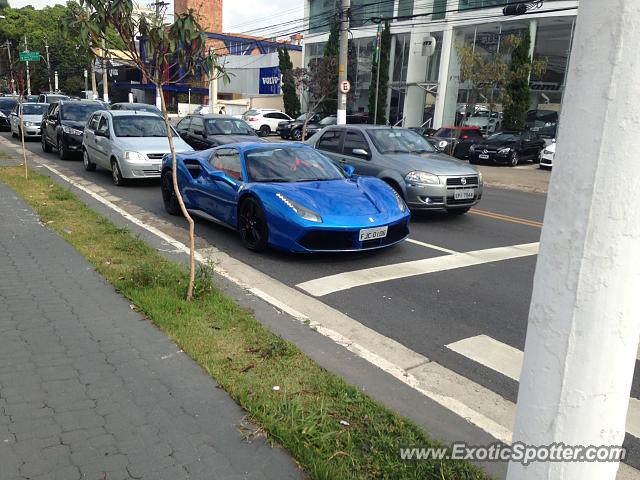 Ferrari 488 GTB spotted in São Paulo, SP, Brazil