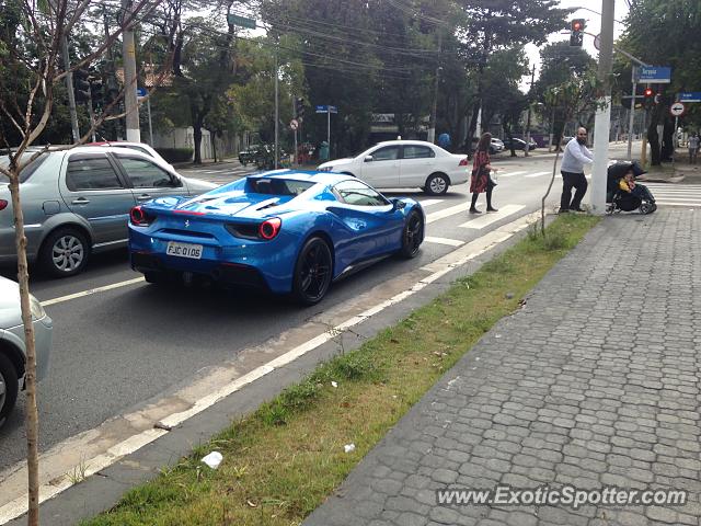 Ferrari 488 GTB spotted in São Paulo, SP, Brazil