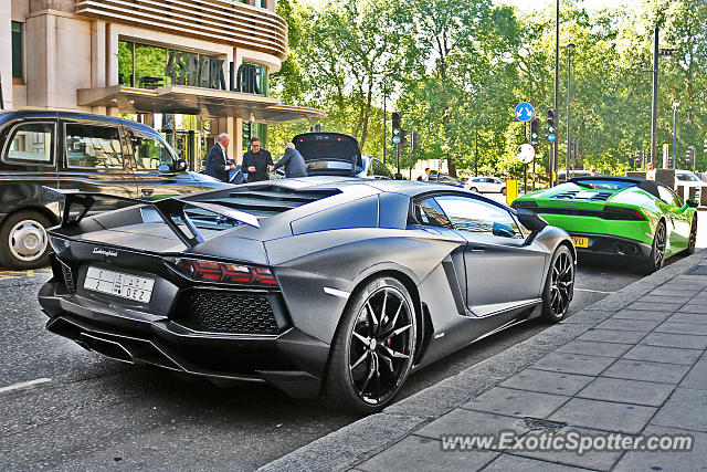 Lamborghini Aventador spotted in London, United Kingdom