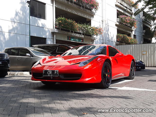 Ferrari 458 Italia spotted in Jakarta, Indonesia