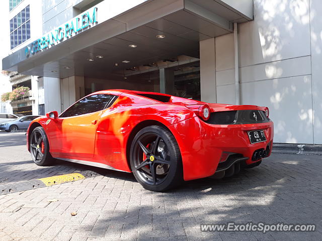 Ferrari 458 Italia spotted in Jakarta, Indonesia