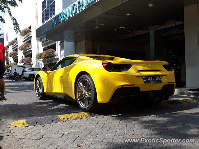 Ferrari 488 GTB spotted in Jakarta, Indonesia