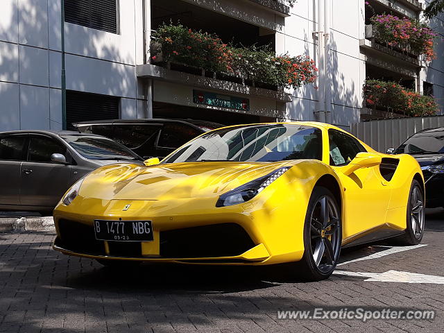 Ferrari 488 GTB spotted in Jakarta, Indonesia