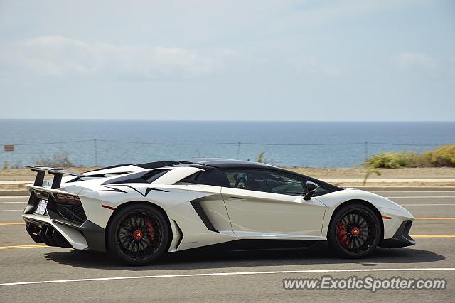 Lamborghini Aventador spotted in Newport Beach, California