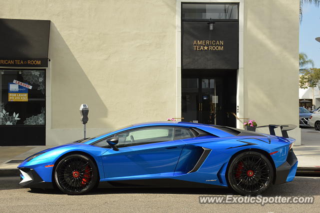 Lamborghini Aventador spotted in Beverly Hills, California