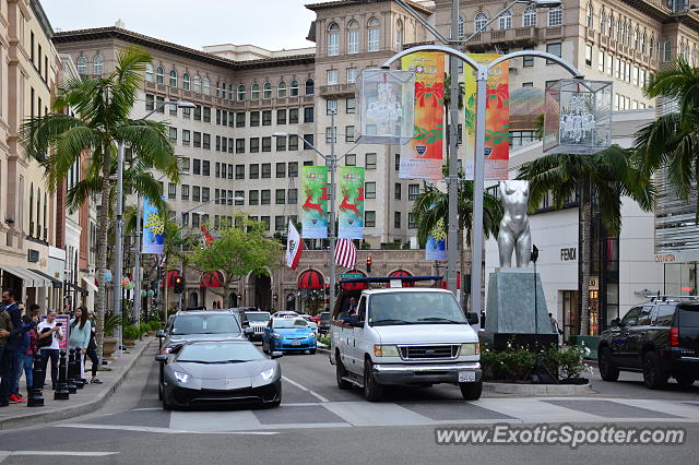 Lamborghini Aventador spotted in Beverly Hills, California