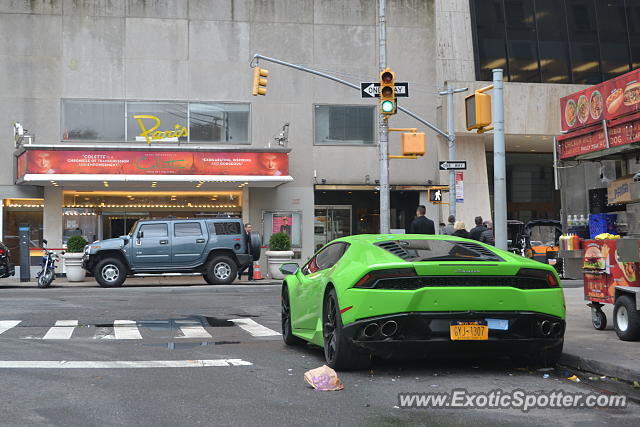 Lamborghini Huracan spotted in Manhattan, New York