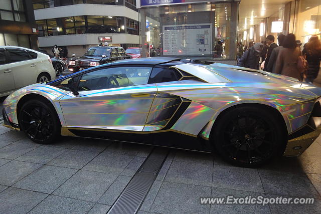 Lamborghini Aventador spotted in Tokyo, Japan