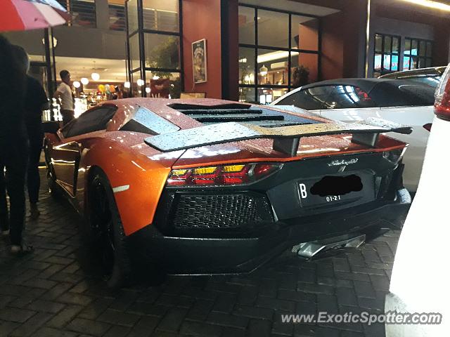 Lamborghini Aventador spotted in Serpong, Indonesia