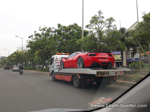 Ferrari 458 Italia spotted in Serpong, Indonesia