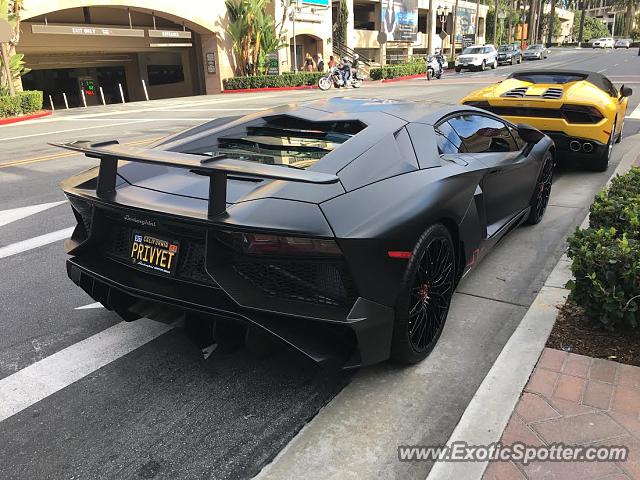 Lamborghini Aventador spotted in Newport Beach, California