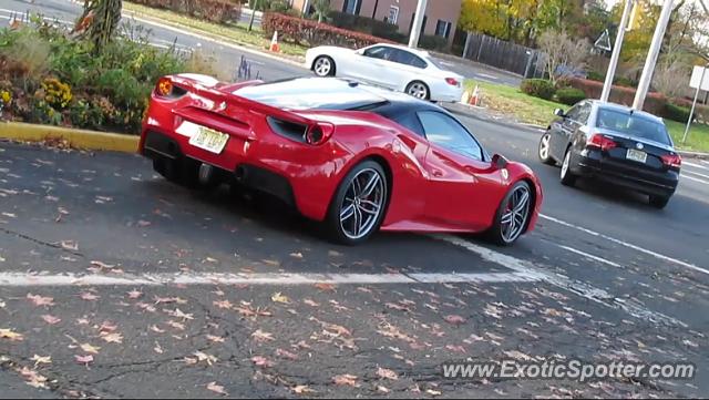 Ferrari 488 GTB spotted in Shrewsbury, New Jersey