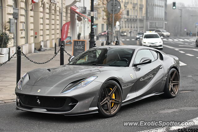 Ferrari 812 Superfast spotted in Warsaw, Poland