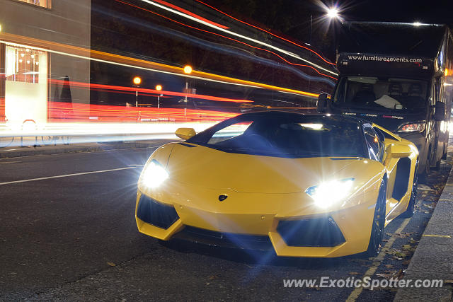 Lamborghini Aventador spotted in London, United Kingdom