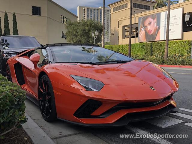 Lamborghini Aventador spotted in Newport Beach, California