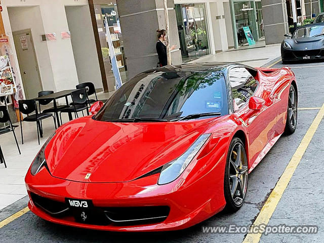 Ferrari 458 Italia spotted in Kuala Lumpur, Malaysia