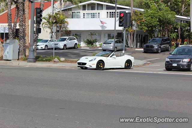 Ferrari California spotted in Laguna Beach, California