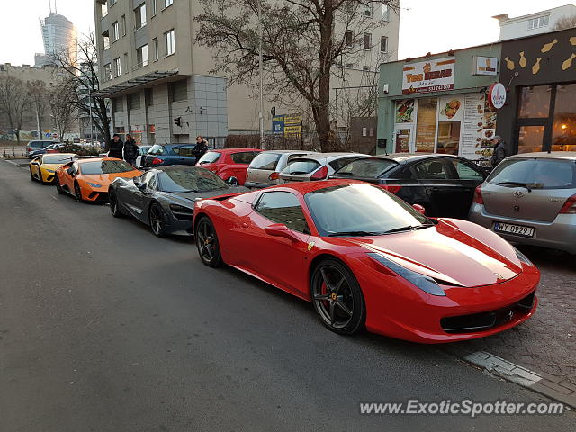 Ferrari 458 Italia spotted in Warsaw, Poland