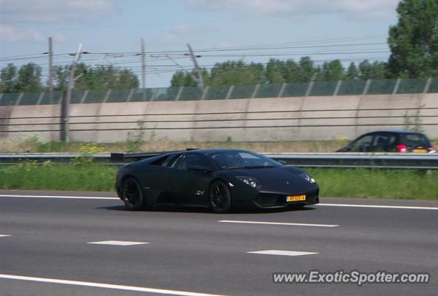 Lamborghini Murcielago spotted in Highway, Netherlands
