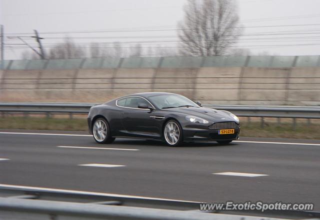 Aston Martin DBS spotted in Highway, Netherlands