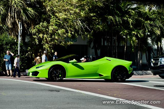 Lamborghini Huracan spotted in Miami Beach, Florida