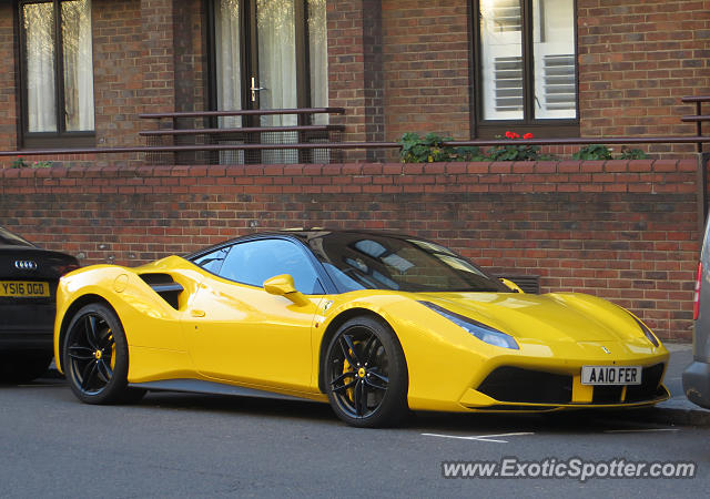 Ferrari 488 GTB spotted in London, United Kingdom