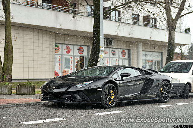 Lamborghini Aventador spotted in Warsaw, Poland