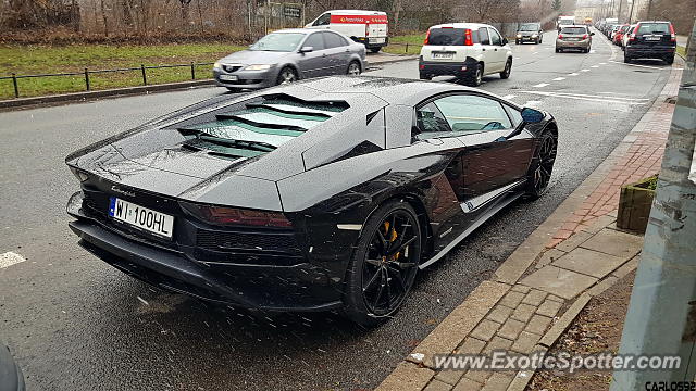 Lamborghini Aventador spotted in Warsaw, Poland