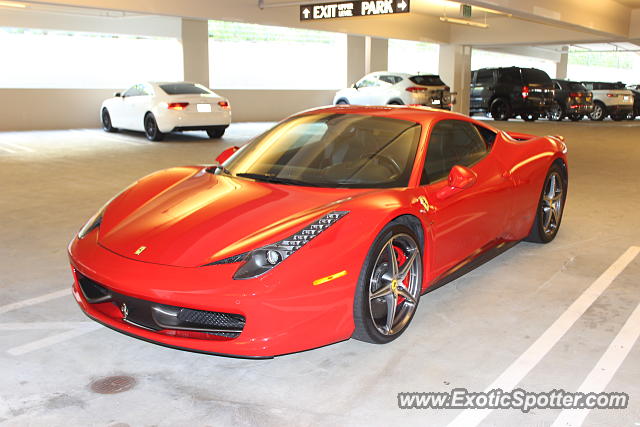 Ferrari 458 Italia spotted in Newport Beach, California