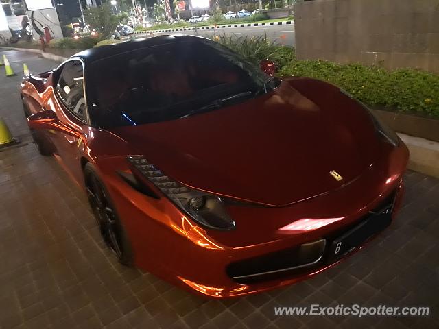 Ferrari 458 Italia spotted in Jakarta, Indonesia