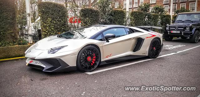 Lamborghini Aventador spotted in London, United Kingdom