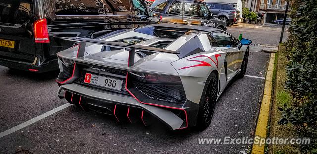 Lamborghini Aventador spotted in London, United Kingdom