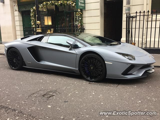 Lamborghini Aventador spotted in London, United Kingdom