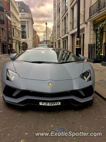 Lamborghini Aventador spotted in London, United Kingdom