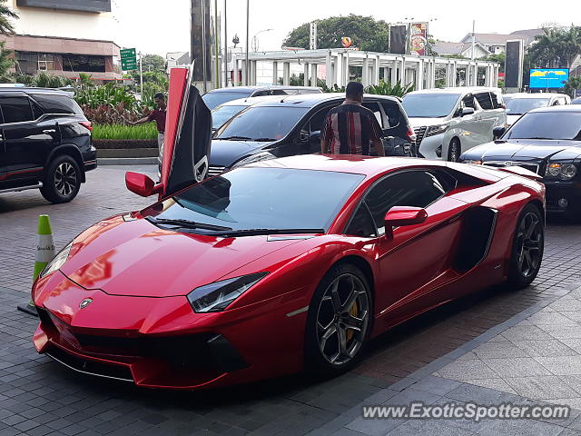 Lamborghini Aventador spotted in Jakarta, Indonesia