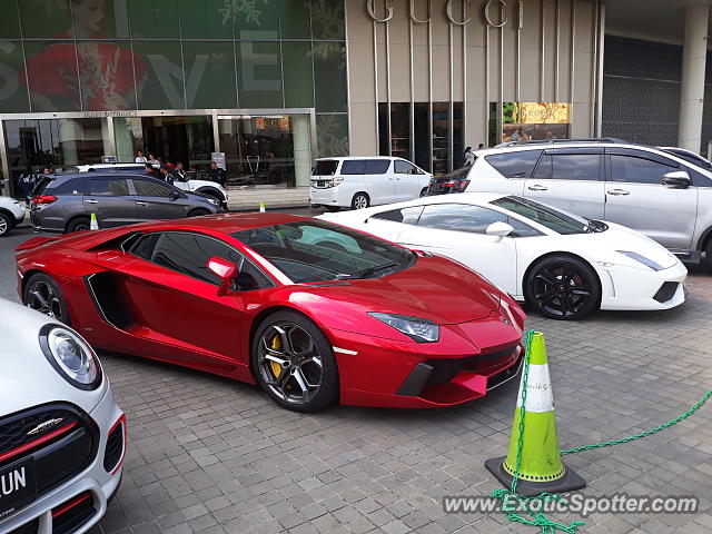 Lamborghini Aventador spotted in Jakarta, Indonesia