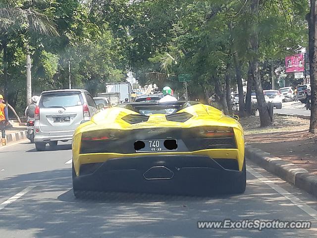 Lamborghini Aventador spotted in Jakarta, Indonesia