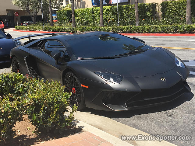 Lamborghini Aventador spotted in Newport Beach, California