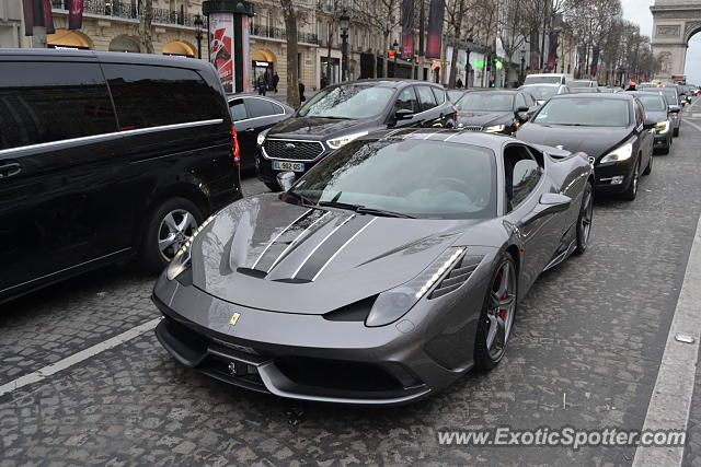 Ferrari 458 Italia spotted in Paris, France