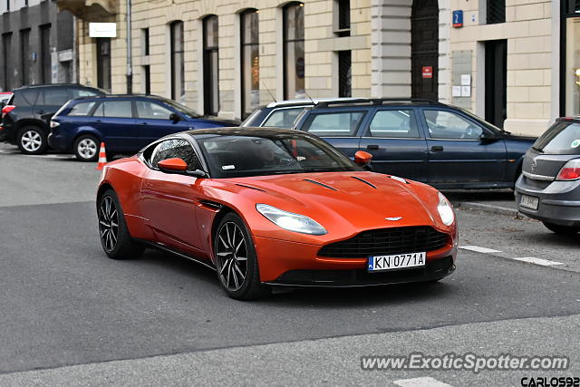 Aston Martin DB11 spotted in Warsaw, Poland