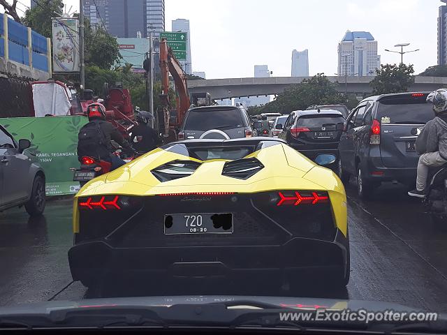 Lamborghini Aventador spotted in Jakarta, Indonesia