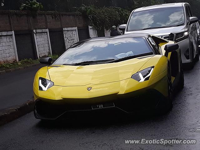 Lamborghini Aventador spotted in Jakarta, Indonesia