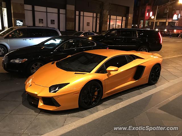 Lamborghini Aventador spotted in Chicago, Illinois