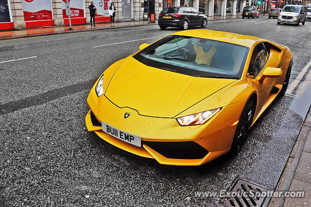 Lamborghini Huracan spotted in Manchester, United Kingdom