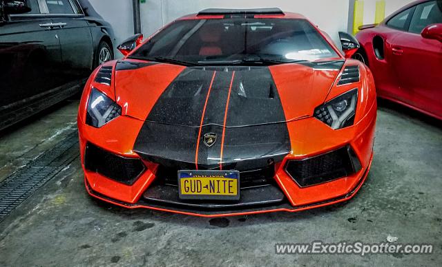 Lamborghini Aventador spotted in Manhattan, New York