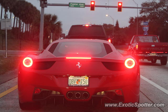 Ferrari 458 Italia spotted in Tampa, Florida