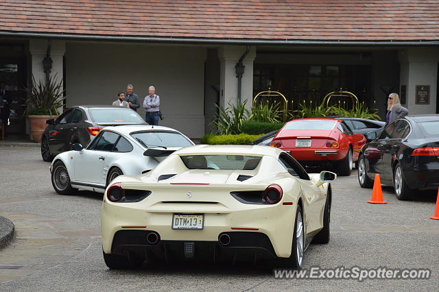 Ferrari 488 GTB spotted in Pebble Beach, California